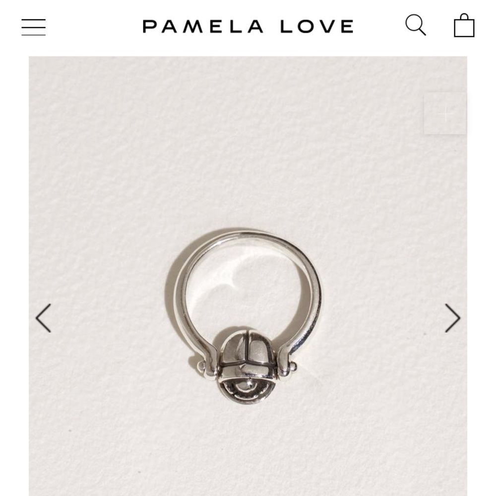 NWOT Pamela Love rotating scarab ring